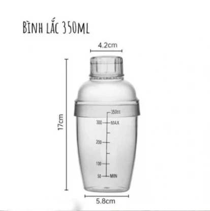 Shaker nhựa 350ml