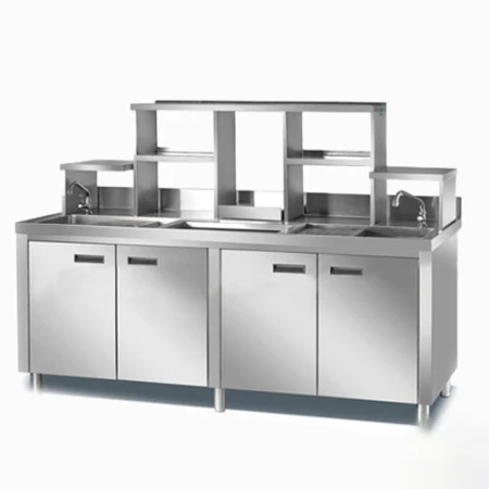 Quầy pha chế inox Phin Việt 1m6