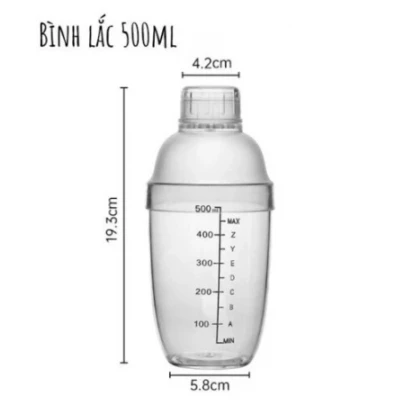Shaker nhựa 500ml